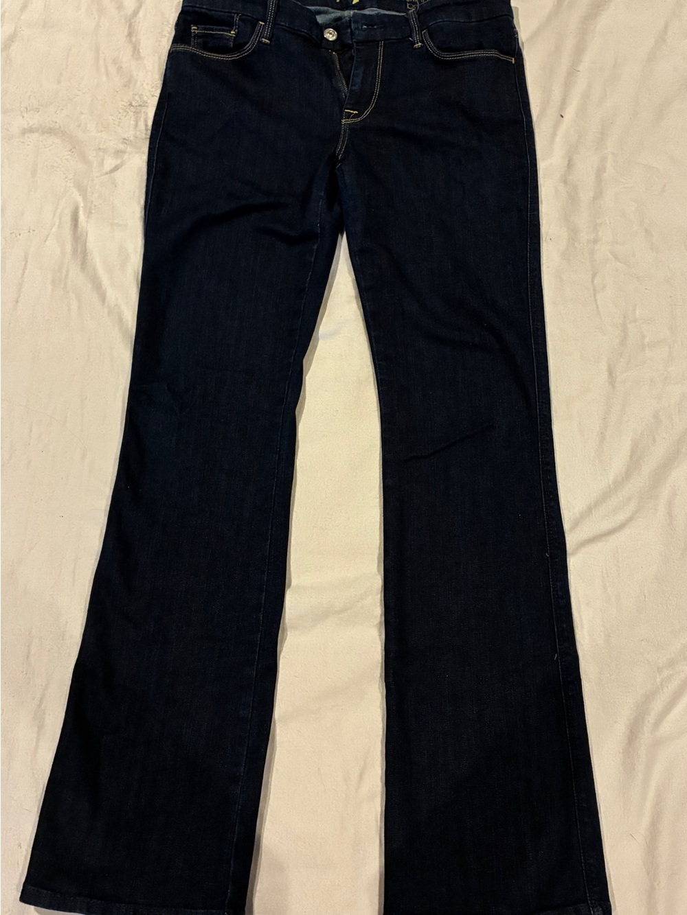 7 For All Mankind Dark Blue Flare Jeans